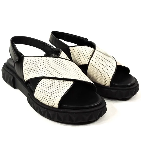 MOT-CLe 🇮🇹 WOMEN'S LEATHER SUMMER FLATS SANDALS - Picture 2 of 7